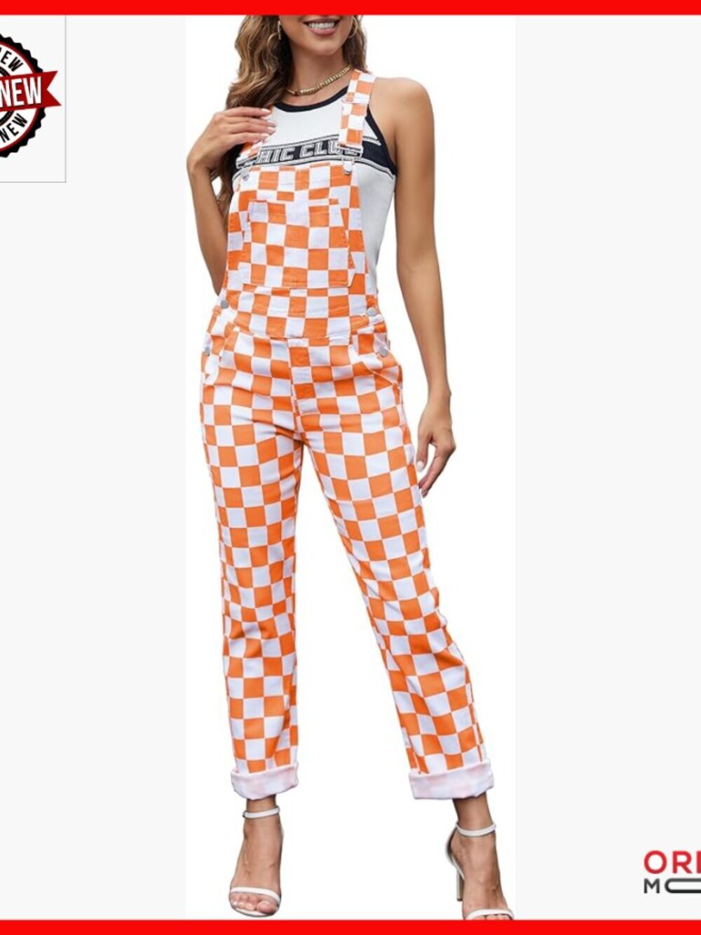 Stretch Denim Overalls, High Waist, Regular Fit, Women's Jumpsuit